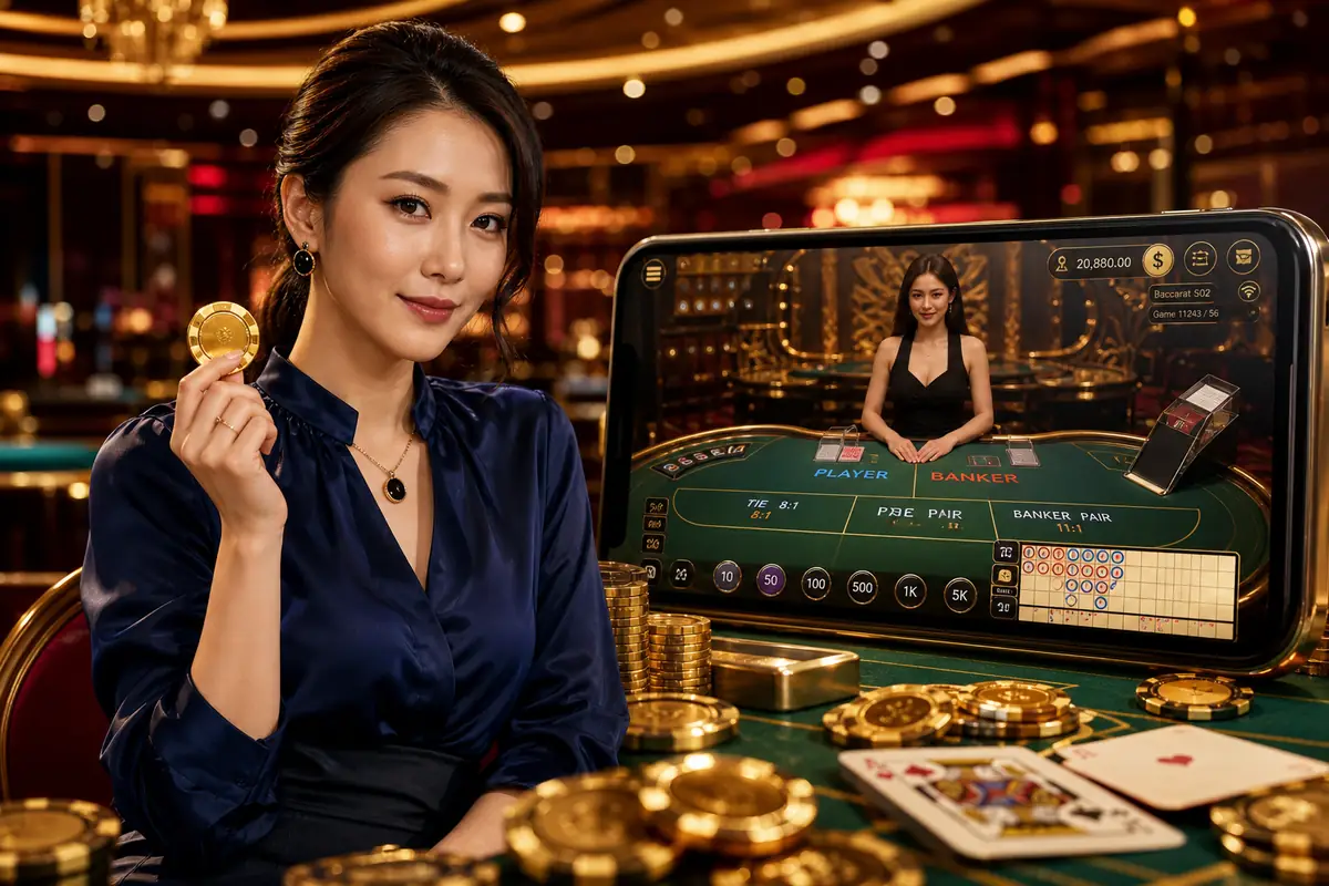 yes82 Casino meja baccarat dealer langsung